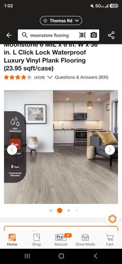 Lvp flooring 4 boxes