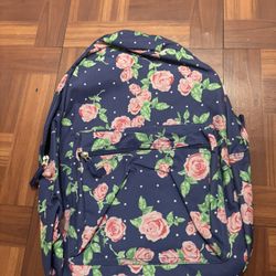 Backpack With Roses 