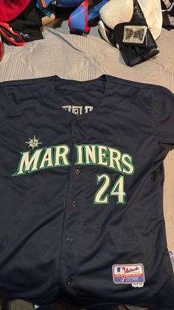 Seattle Mariners #24 Majestic Authentic Jersey Size 54 King Griffey Jr