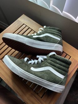 Vans Sk8-Hi Pig Suede Green Men size 11