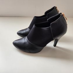Women's Thin High Heeled Ankle Boots Slip on Booties Size 9