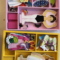 Melissa & Doug Dress Up Magnet Dolls
