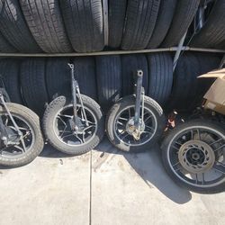 1983 TO 1986 HONDA CB MOTORCYCLE REAR WHEEL & SWINGARM SUSPENSION