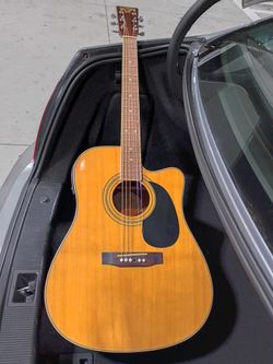 St 101 dreadnought cutaway deluxe electric acoustic
