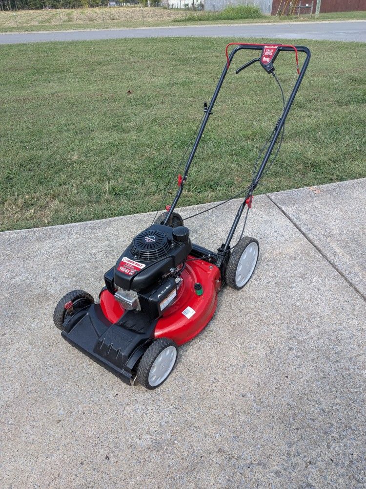 Troy-Bilt self-propelled mower and Troy-Bilt weed eater