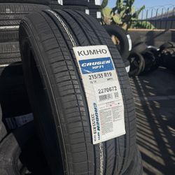 235/55/19 Kumho 4 New Tires Installed And Balanced 50,000 Miles Warranty