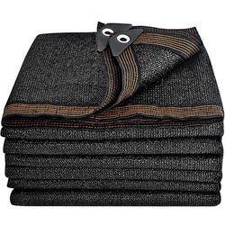 winemana 20x48 FT Black Shade Cloth, 70% UV Resistant Mesh Tarp with Reinforced Grommets, Breathable Sun Shade Net for Garden, Greenhouse, Patio Plant