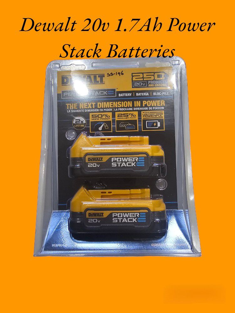 Dewalt 20v Power Stack Batteries 