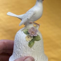Porcelain Fine Bone China Bell w/White Dove