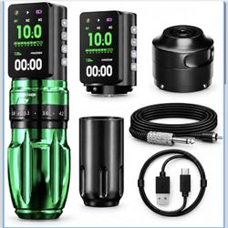 POSEIDON Wireless Rotary Tattoo Gun with Dual Batteries