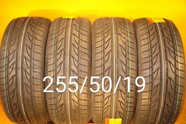 4 New Tires For Sale 255/50/19 We Service Motorcycle Tires