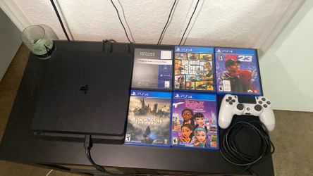 PS4 With Games, Controller, And Charger.