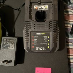 Ryobi 18v One+ Dual Chemistry Li-Ion/ Ni-Cad IntelliPort Charger Old Generation 