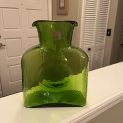 Blenko Olive Green Open Water Bottle 