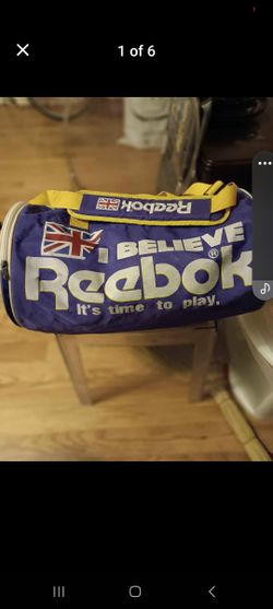 Vintage Reebok Britain Duffle Gym Bag