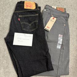 NEW Levi 501 & 505 Regular 36W/26L (tailored)