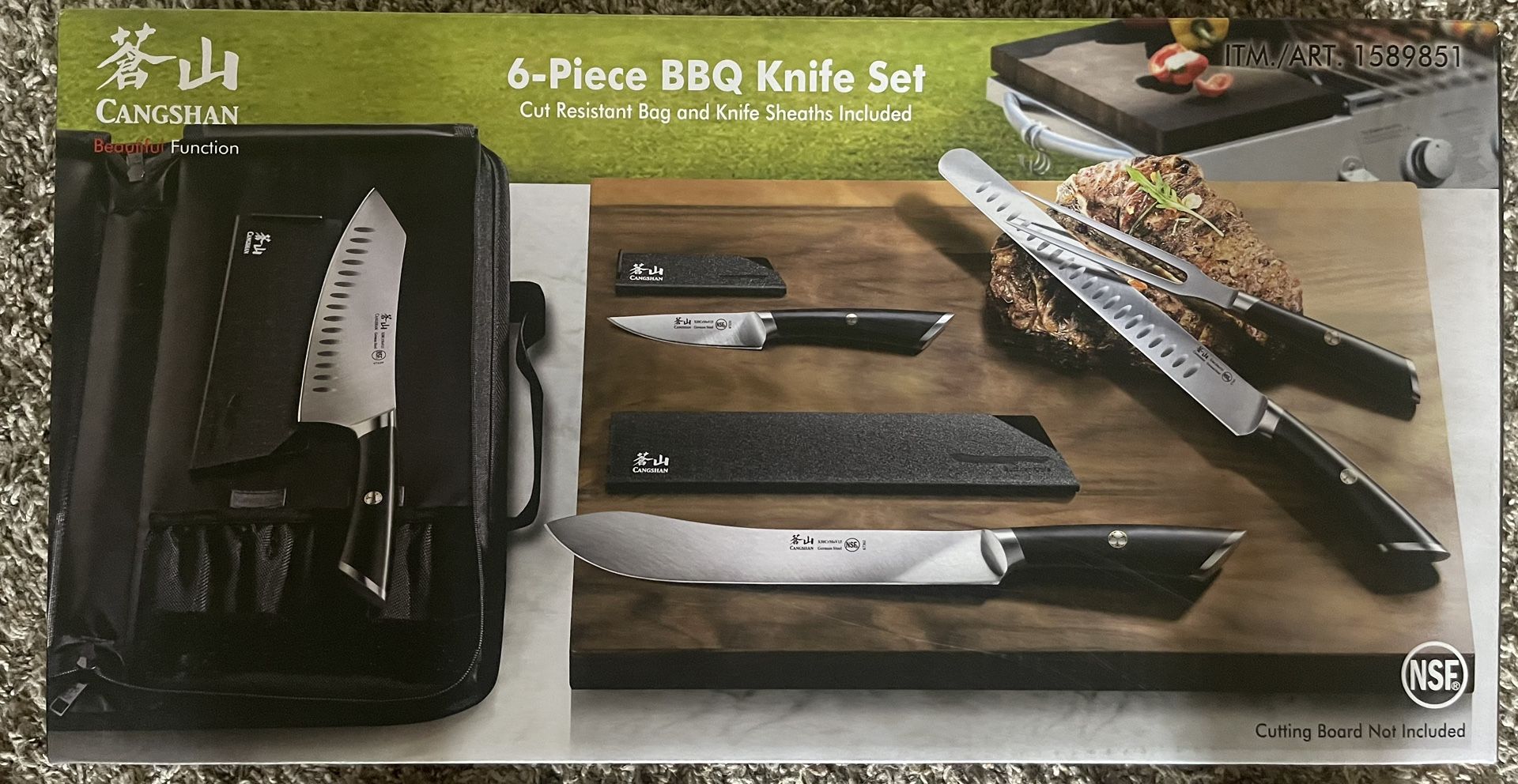 BBQ Knife Set 6 Pieces