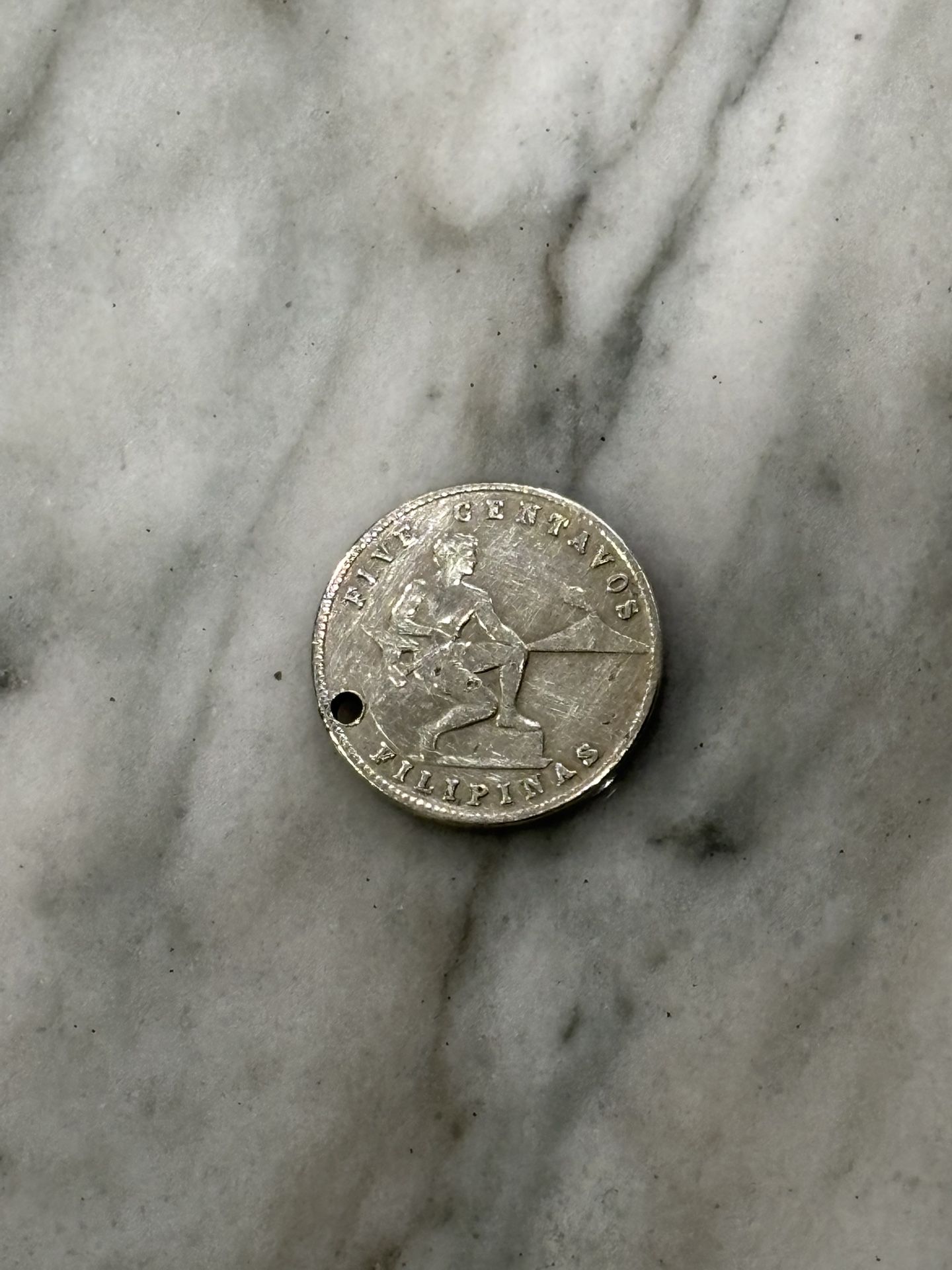 Rare 5 Centavos Coin 1944