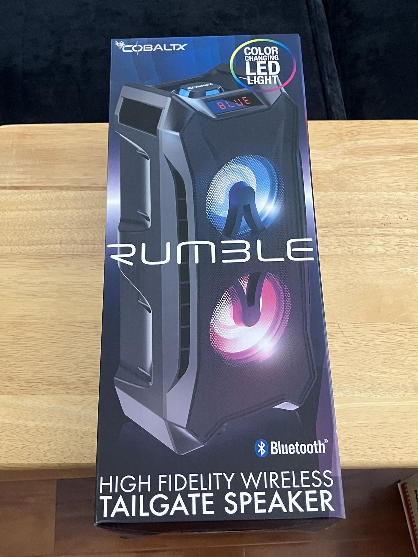 High Fidelity Wireless Bluetooth LED Lights Speaker **NEW**