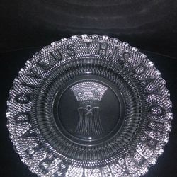 Early American Pressed Glass Plate