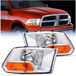 2009-2012 Dodge Ram 1(contact info removed) 3500 Headlights Assembly Dual Beam Clear Case