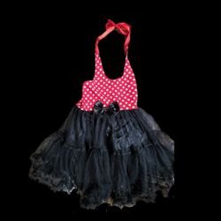 Girls Minnie Mouse Halter Dress Size Large