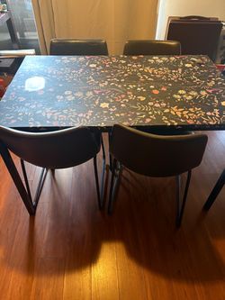 Free dining room table with two chairs