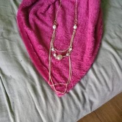 Stunning Multi Strand Beaded Necklace! Handmade!