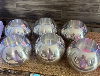 Silver Candle Centerpiece Holder 