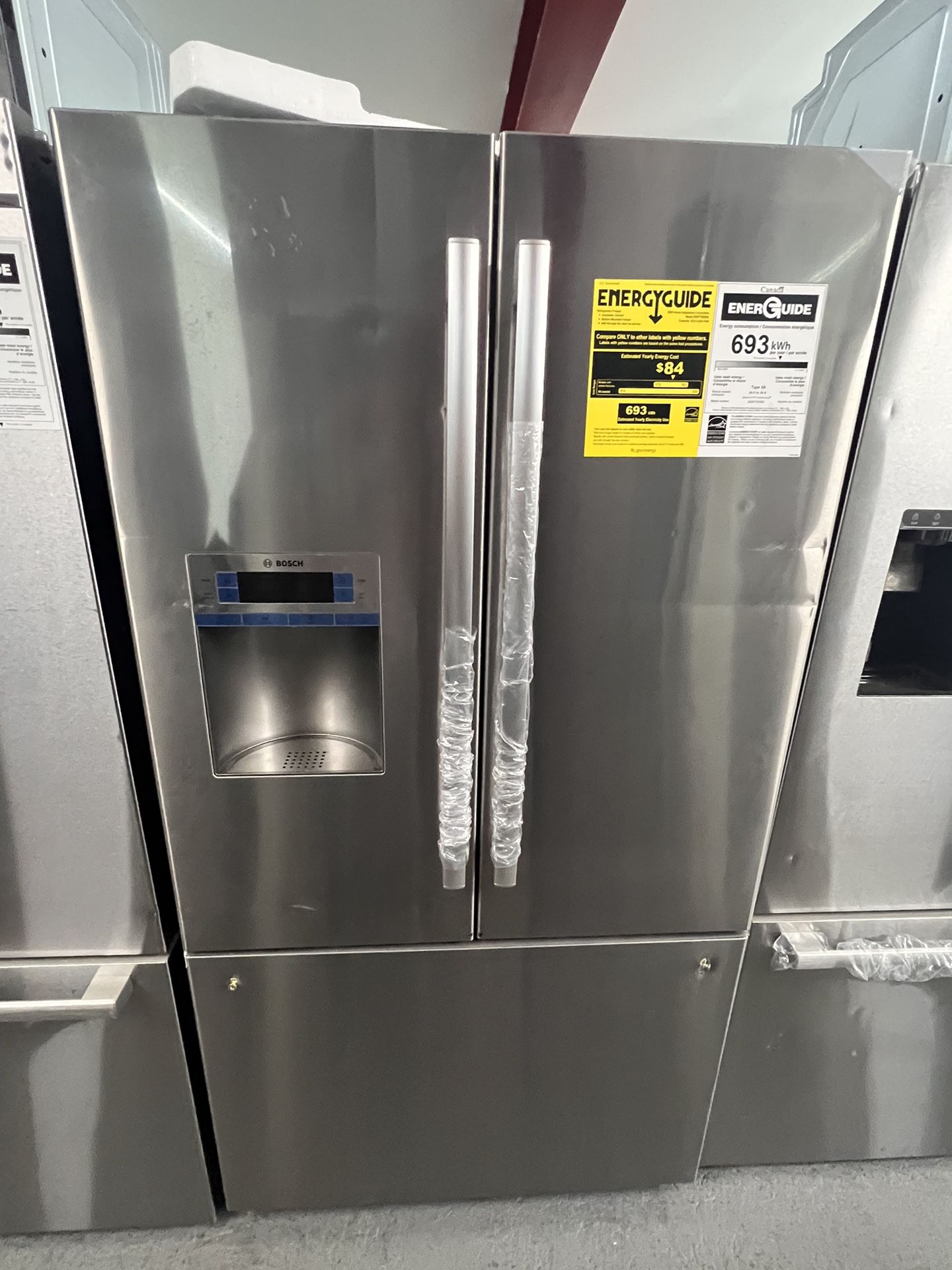 Stainless Steel French 3 Door Refrigerator