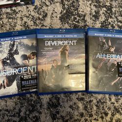 DIVERGENT TRILOGY BLUERAY