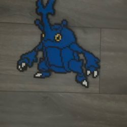 Heracross Pokemon Perler Bead/ Pixel Art