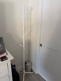 White Freestanding Tree Coat Rack