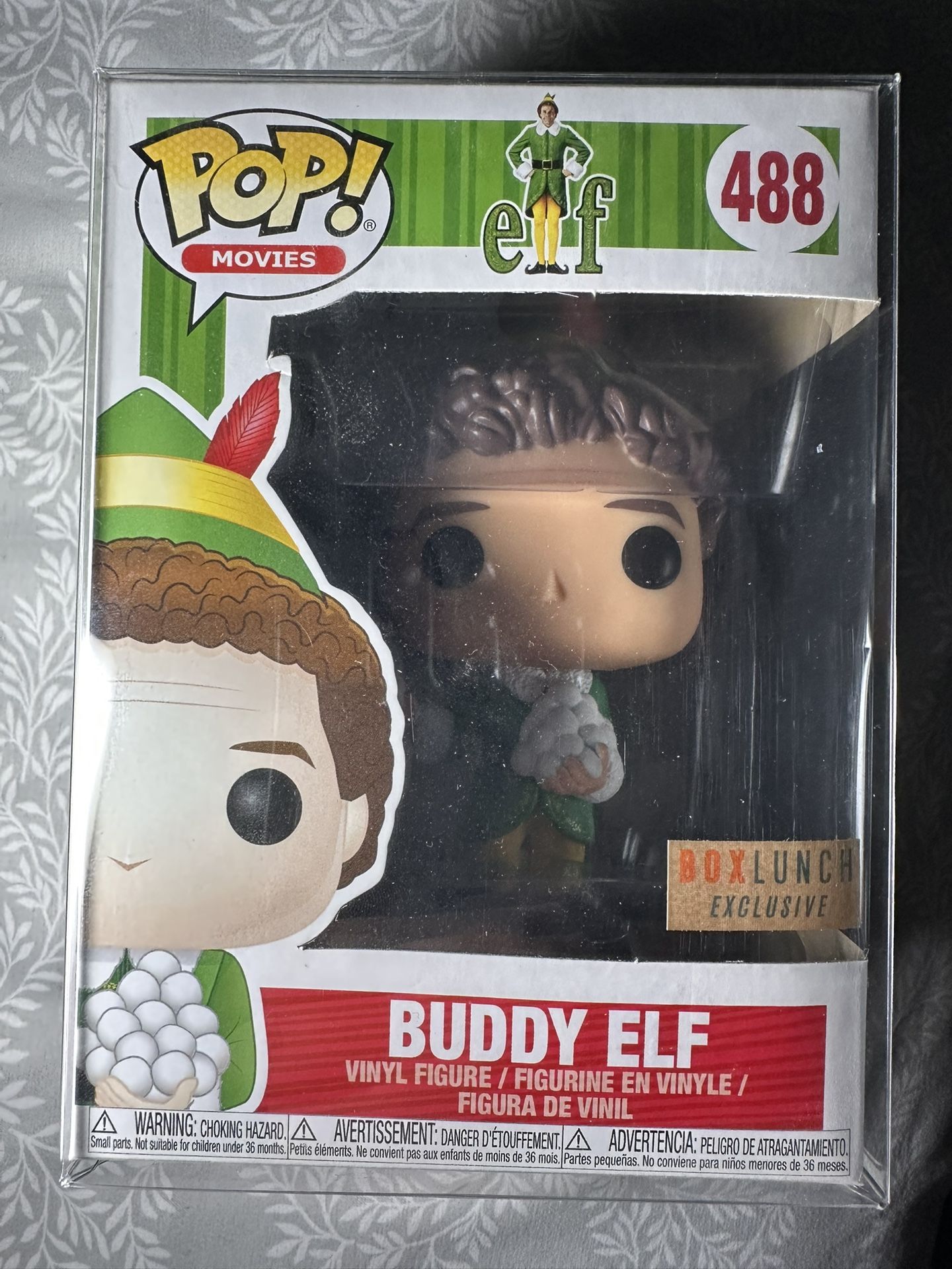 Funko POP! Movies: Elf #488 Buddy Elf with Snowballs Box Lunch Exclusive Vaulted