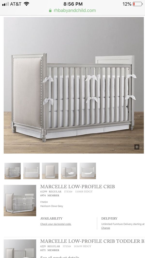 Restoration Hardware Marcelle Crib for Sale in ...