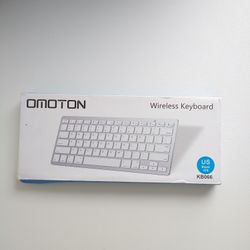 OMOTON Ultra-Slim Bluetooth Keyboard Black ios