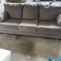 Gray cloth sofa 