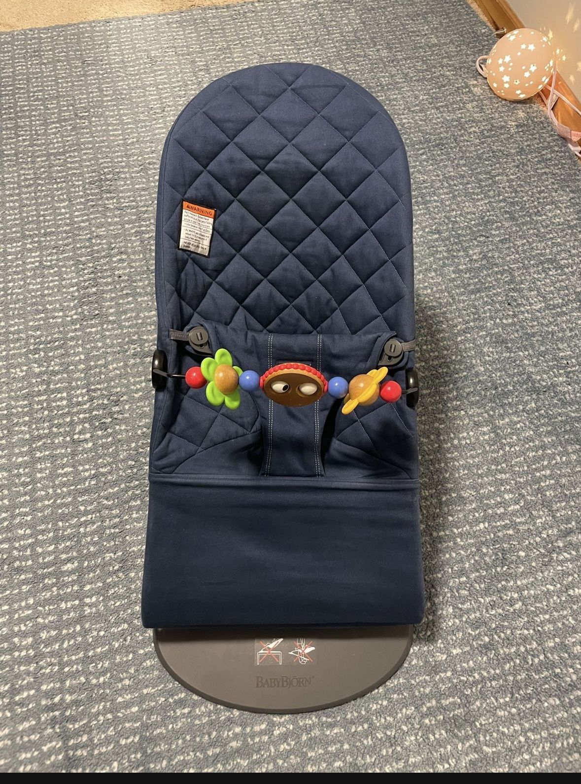 BabyBjörn Bouncer Bliss, Cotton, Midnight Blue