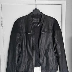 Men's Leather Jacket Biker Xl Rogue 