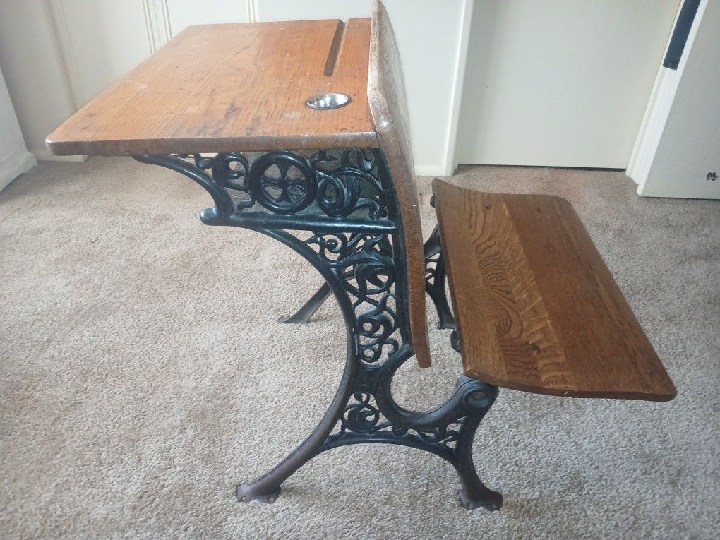 Antique School House Desk