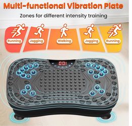 AXV Vibration Plate Fitness Platform Exercise Machine Vibrating Shaking Full Body Shaker Workout Vibrate Stand Shake Board Sport for Weight Loss Fat B