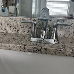 2 Moen Chrome Bathroom Faucets For $50.00