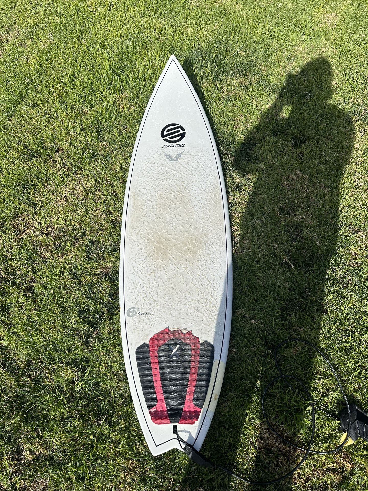 Santa Cruz Barney Model Surfboard w/ leash, fins, and bag for Sale