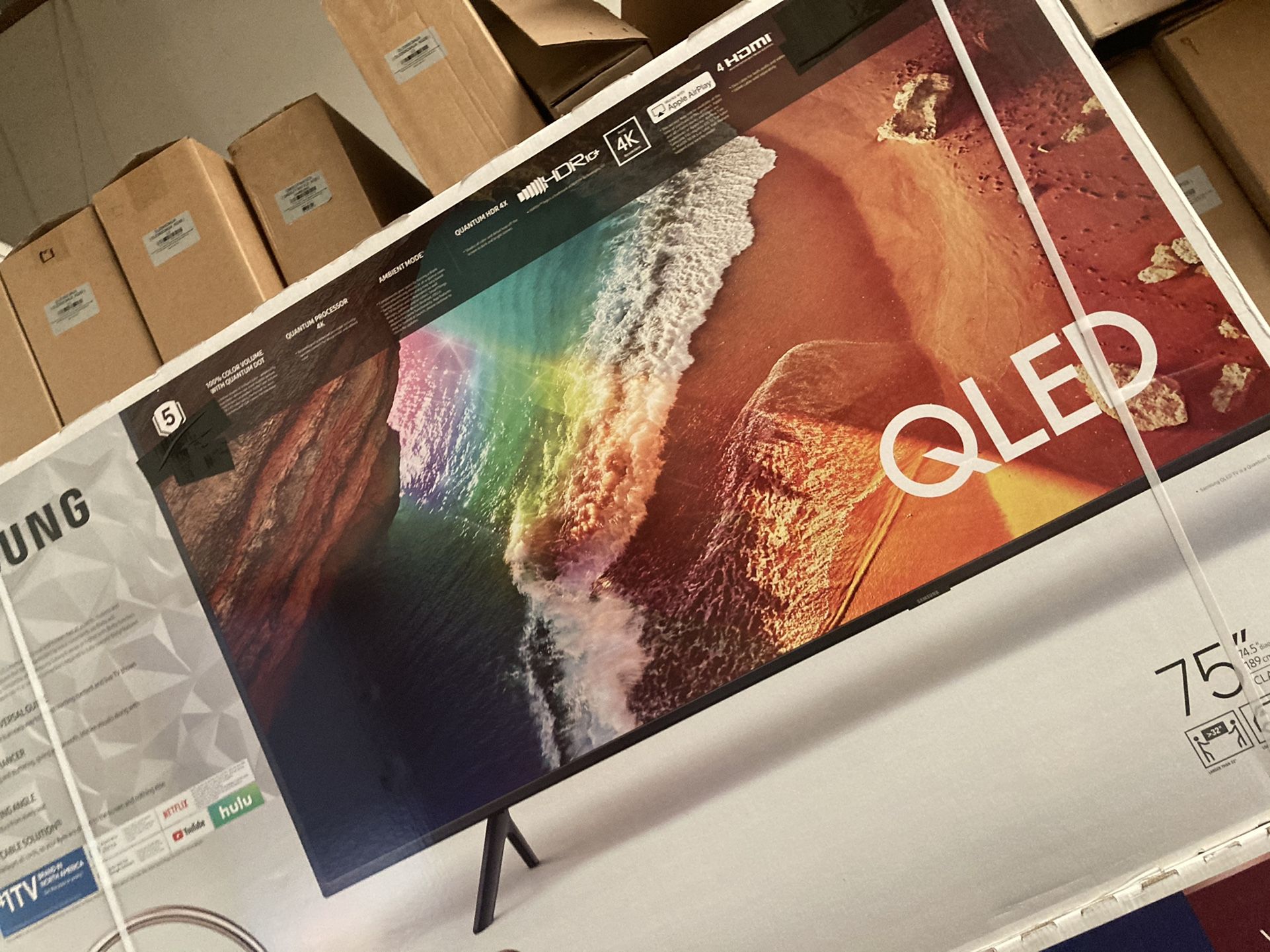 75β Samsung Qled Q60r 4K Quantum 240hz UHD Hdr Led Smart TVs 2019