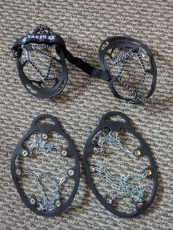 New Taktrax Snow Ice Snow Cleats Wire Chain Traction Anti Slip Yak Trax Tracks Rei Msr Marmot Keen La Sportiva Salomon Hoka Patagonia Hiking Boots