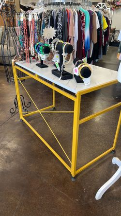 White and Gold Desk
