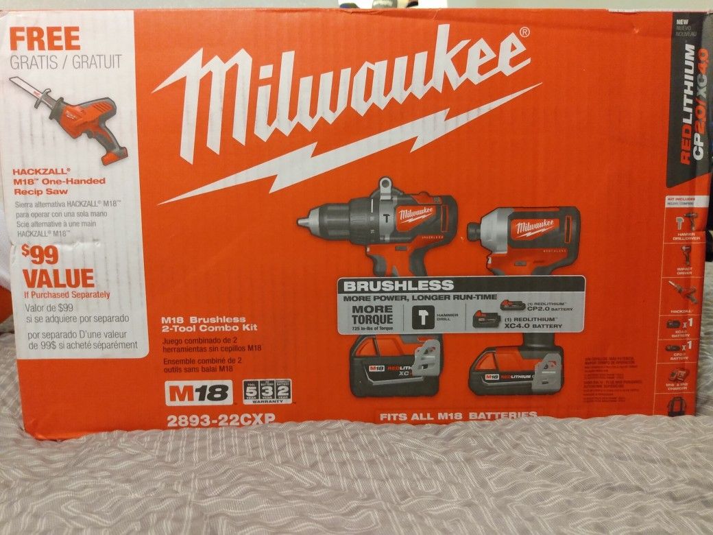 Milwaukee M18 Brushless Combo Kit