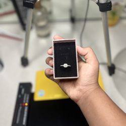 Moissanite ring For Sale passes diamond tester real 925 silver authenticity papers
