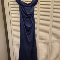 navy blue evening gown sz8