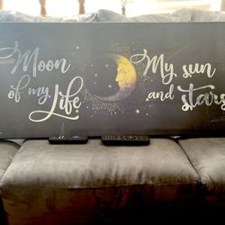 MOON OF MY LIFE Game Of Thrones Large Canvas Wall Decor! 